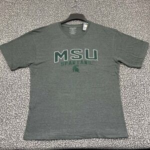 Michigan State Spartans Shirt Men Extra Large Gray OVB Short Sleeve New XL